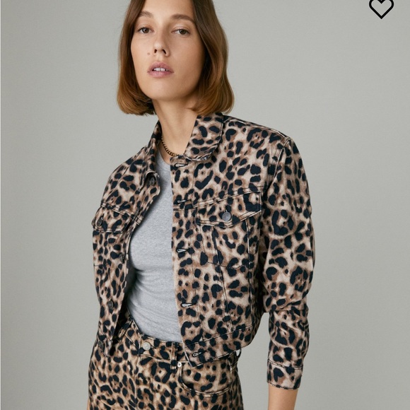 Reformation Cora Leopard Jean Jacket - Picture 5 of 6